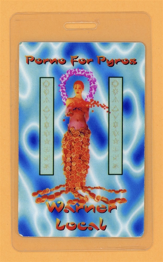 Porno For Pyros 1996 Good God's Urge Tour Local Laminated Backstage Pass