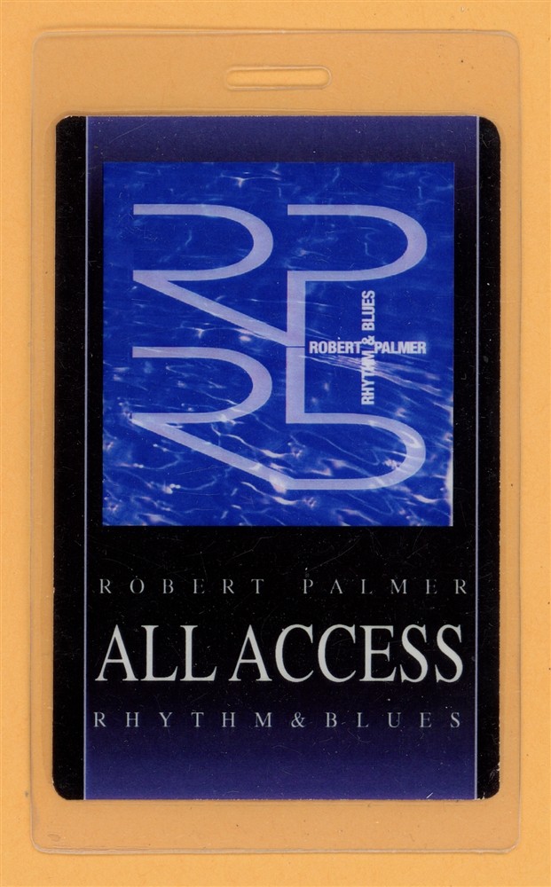 Robert Palmer 1999 Rhythm & Blues Tour AA Laminated Backstage Pass