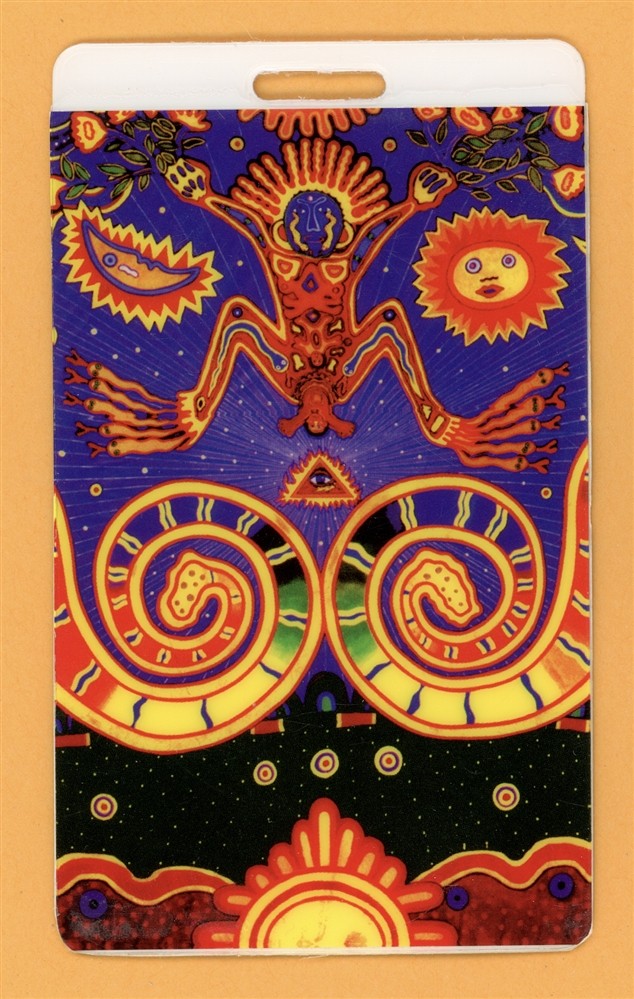 Santana 1996 South America World Tour Laminated Backstage Pass