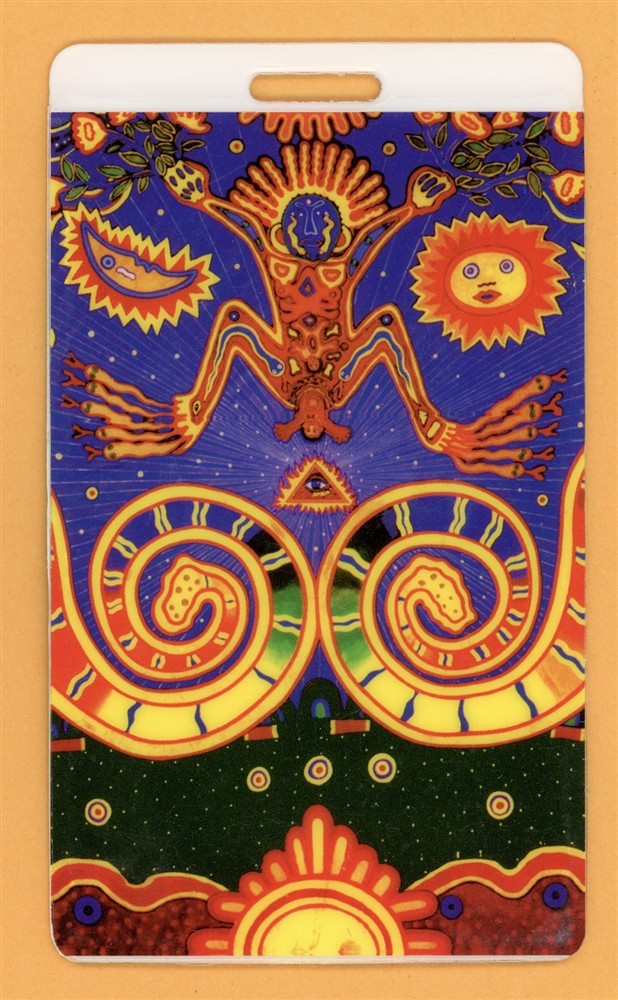 Santana 1996 Europe World Tour Laminated Backstage Pass