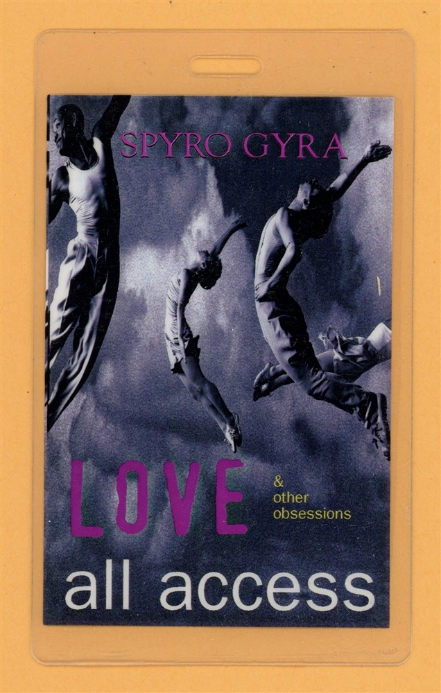 Spyro Gyra 1995 Love & Other Obsessions Tour AA Laminated Backstage Pass