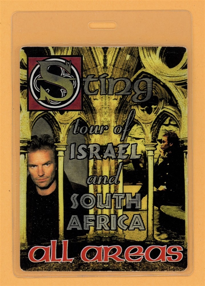 Sting 1994 Ten Summoner's Tales Tour AA Laminated Backstage Pass
