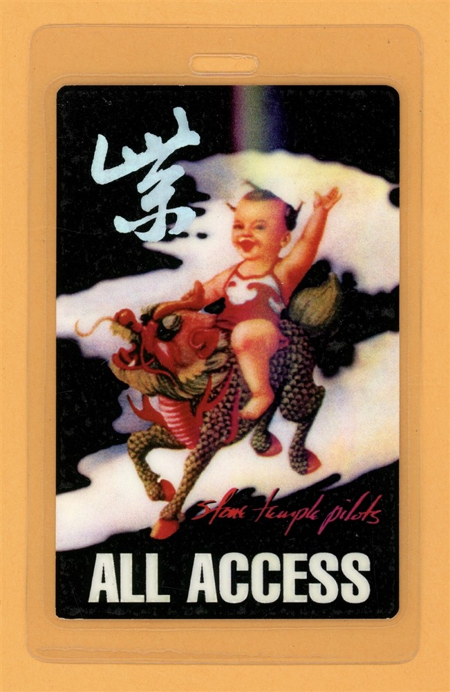 Stone Temple Pilots 1994 Purple Tour All Access Laminated Backstage Pass