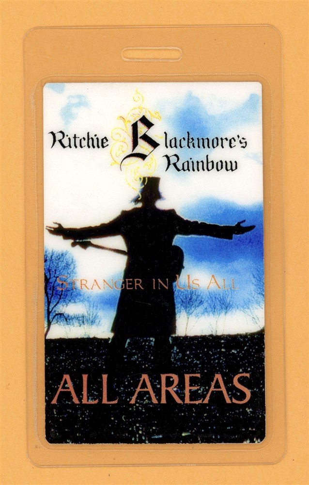 Ritchie Blackmore Rainbow 1995 Stranger In Us All Tour Laminated Backstage Pass