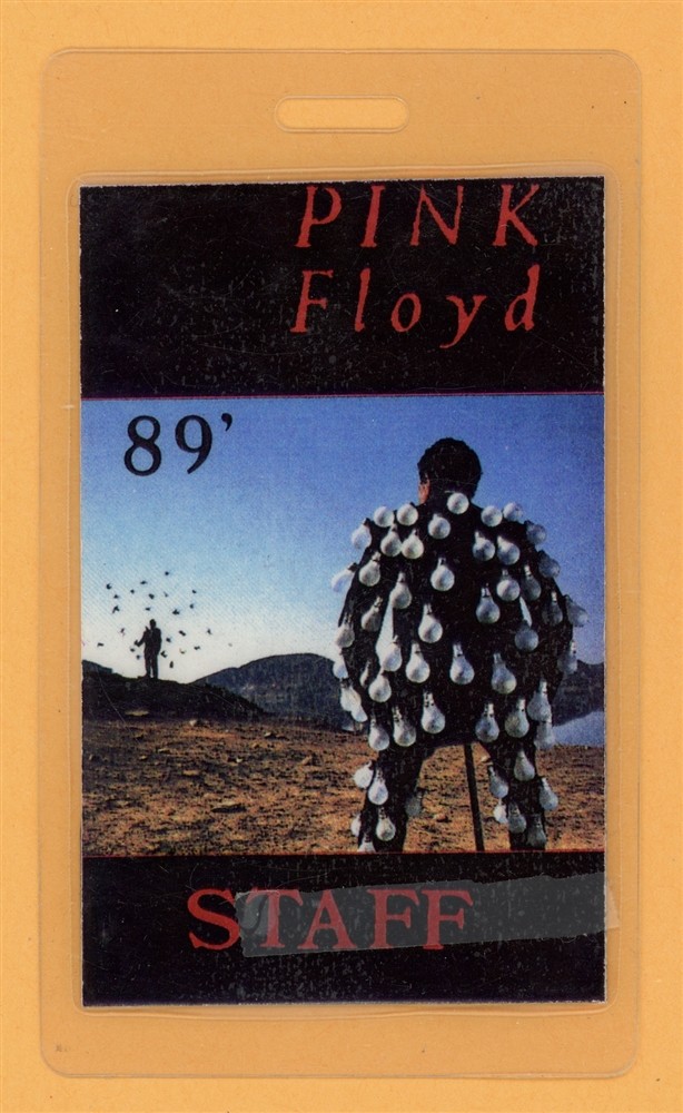 Pink Floyd 1989 Another Lapse Tour Staff Laminated Backstage Pass