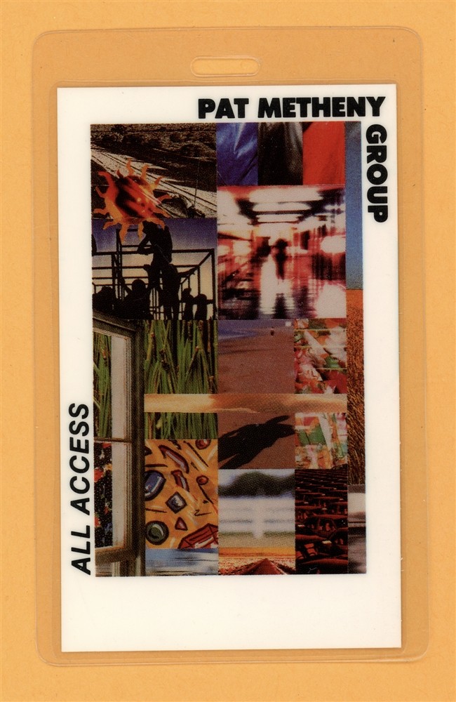 Pat Metheny Group 1989 Letter From Home Tour AA Laminated Backstage Pass