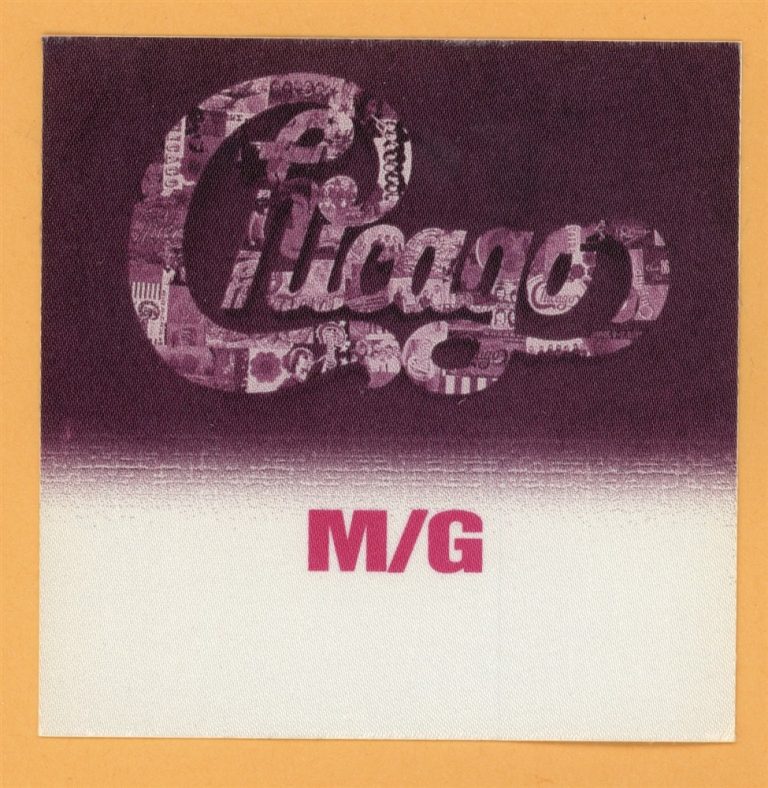 Chicago 1999 Concert Tour MEET & GREET Backstage Pass