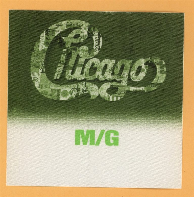 Chicago 1999 Concert Tour MEET & GREET Backstage Pass