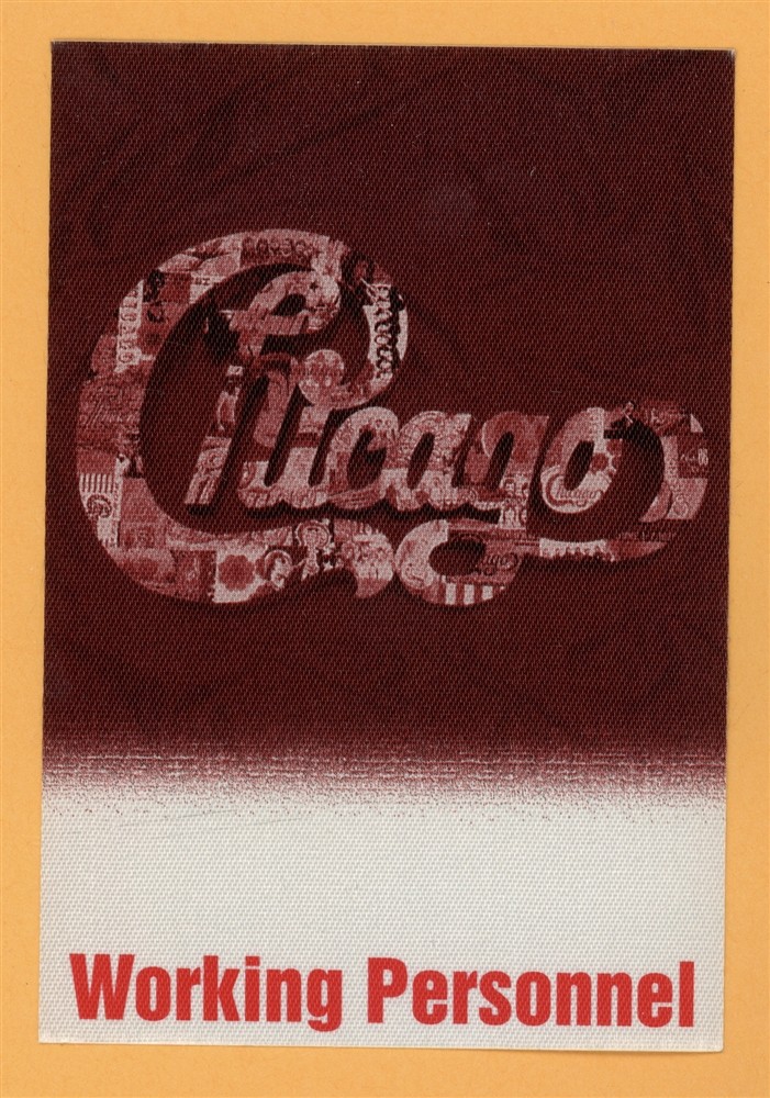 Chicago 1999 Concert Tour WORKING Backstage Pass