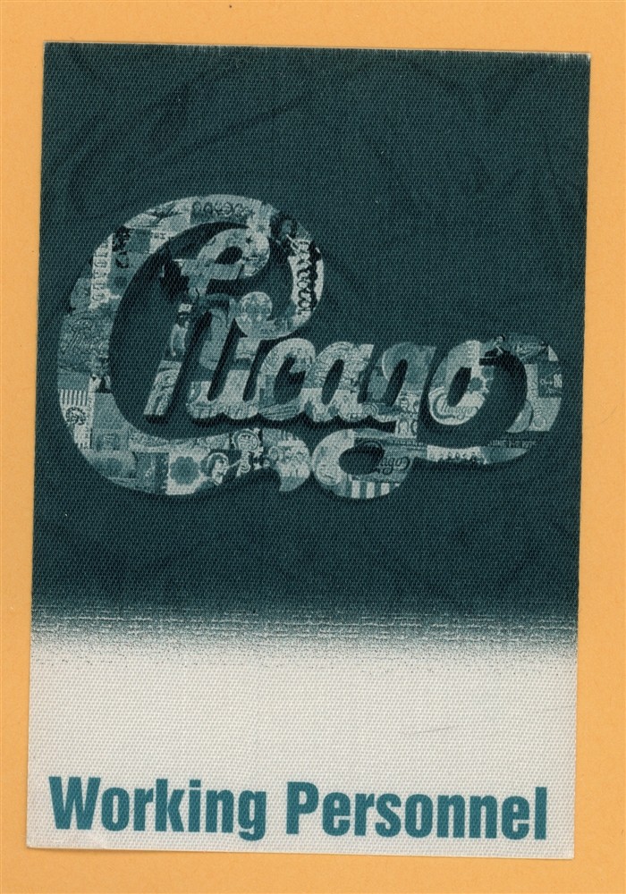 Chicago 1999 Concert Tour WORKING Backstage Pass