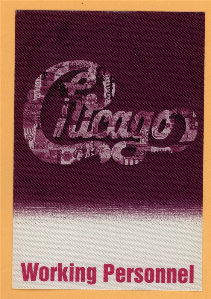 Chicago 1999 Concert Tour WORKING Backstage Pass