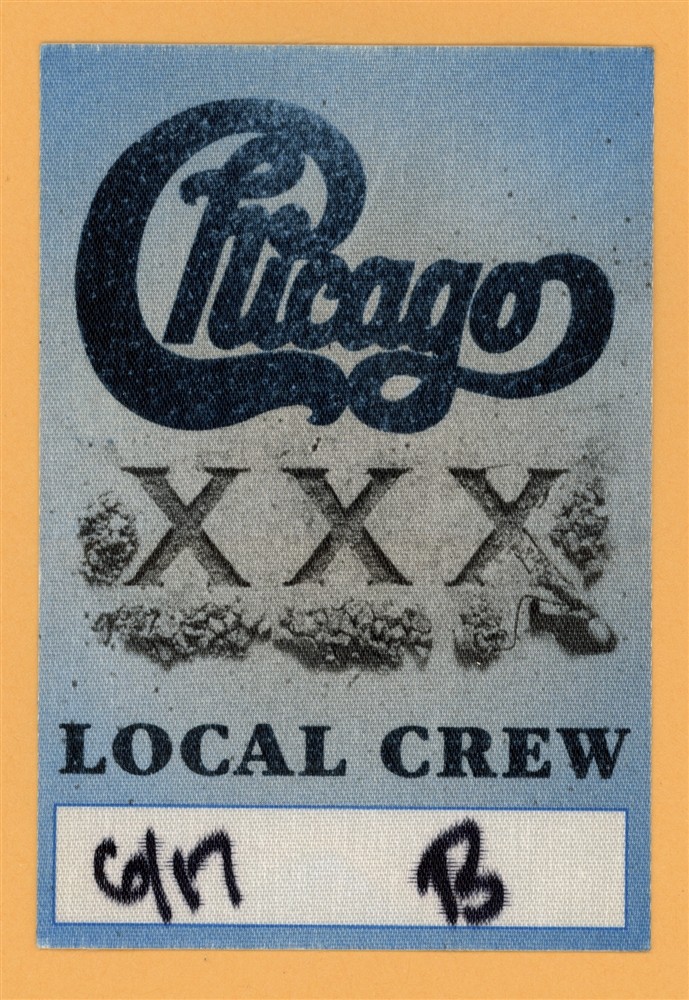 Chicago 2006 XXX Concert Tour CREW Backstage Pass