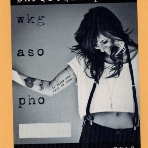 Christina Perri 2012 Lovestrong 4 Non Blondes Concert Tour Backstage Pass