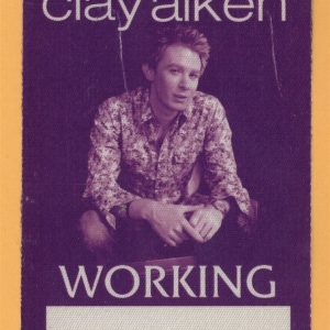 Clay Aiken 2005 Concert Tour WORKING Backstage Pass