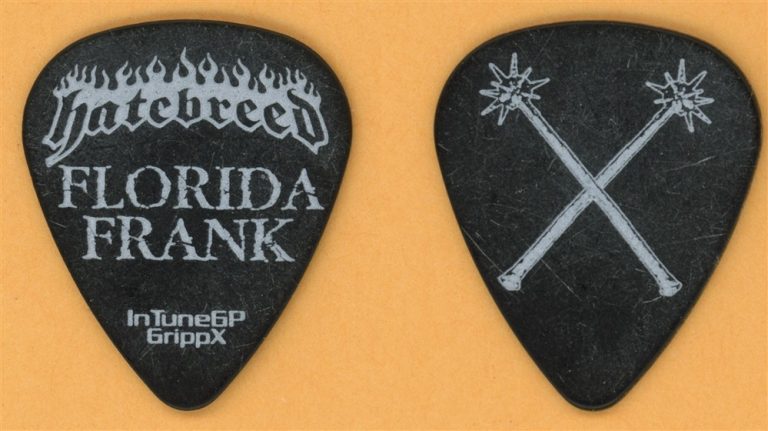 Hatebreed Florida Frank Vintage Tour Guitar Pick