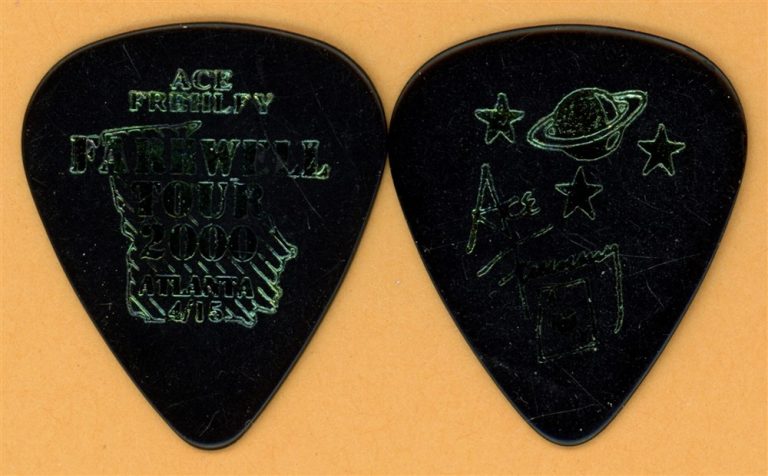 KISS 2000 Farewell Tour Ace Frehley Vintage Guitar Pick - Atlanta, GA