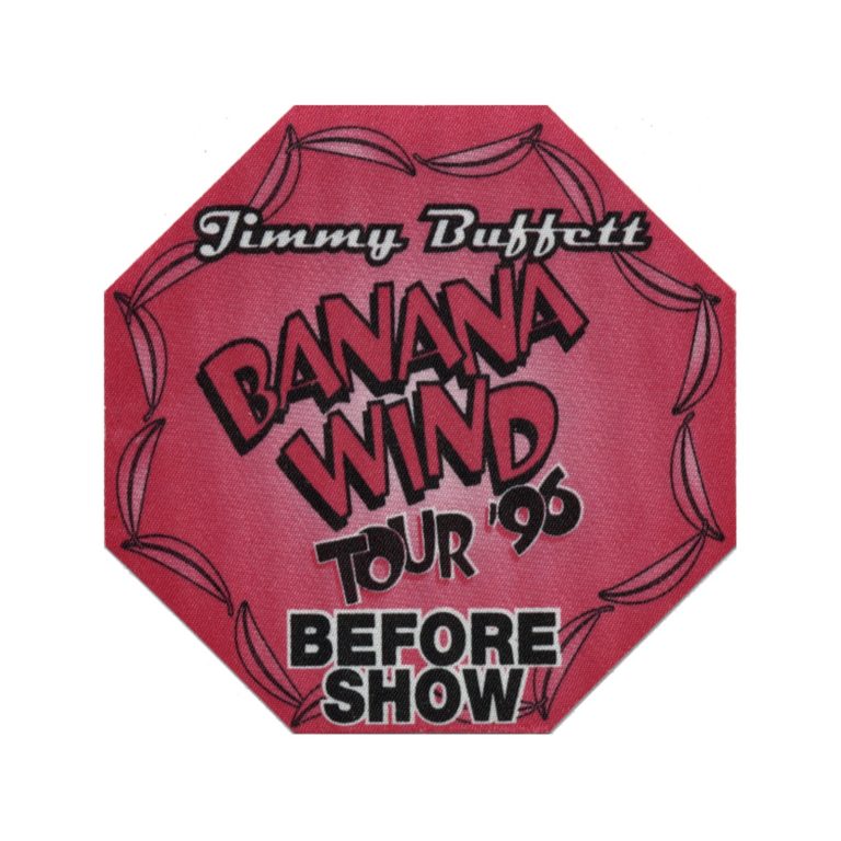 Jimmy Buffett 1996 Banana Wind Concert Tour Before Show Backstage Pass