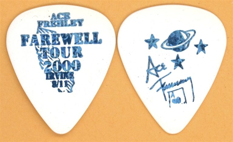 KISS 2000 Farewell Tour Ace Frehley Vintage Guitar Pick - Irvine, CA