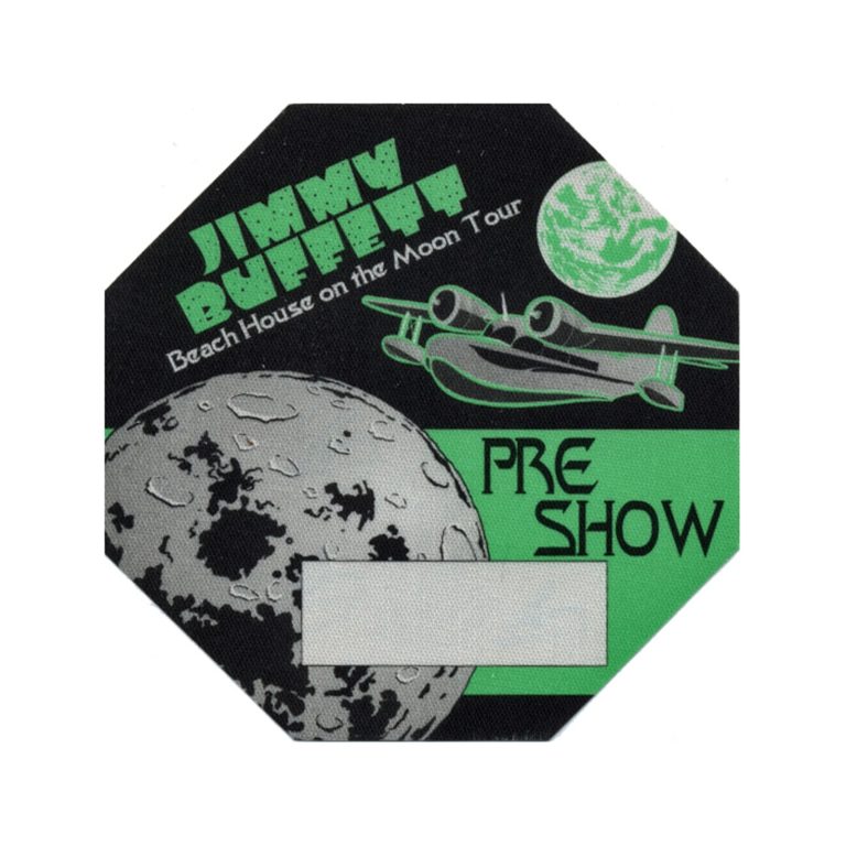 Jimmy Buffett 1999 Beach House on the Moon Concert Tour Preshow Backstage Pass