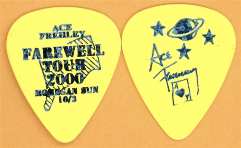 KISS 2000 Farewell Tour Ace Frehley Vintage Guitar Pick - Mohegan Sun, CT