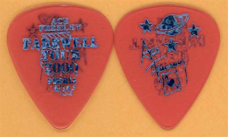 KISS 2000 Farewell Tour Ace Frehley Vintage Guitar Pick - Peoria, IL