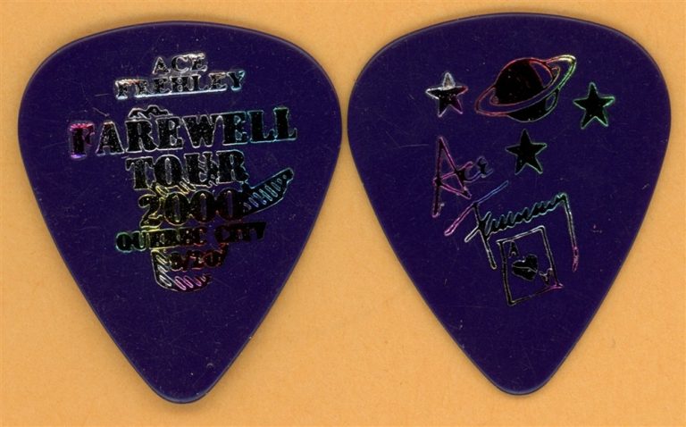 KISS 2000 Farewell Tour Ace Frehley Vintage Guitar Pick - Quebec City, QUE