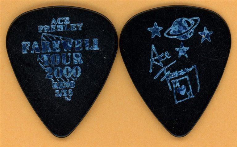 KISS 2000 Farewell Tour Ace Frehley Vintage Guitar Pick - Reno, NV