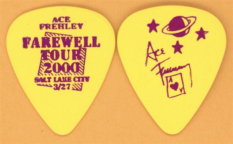 KISS 2000 Farewell Tour Ace Frehley Vintage Guitar Pick - Salt Lake City, UT