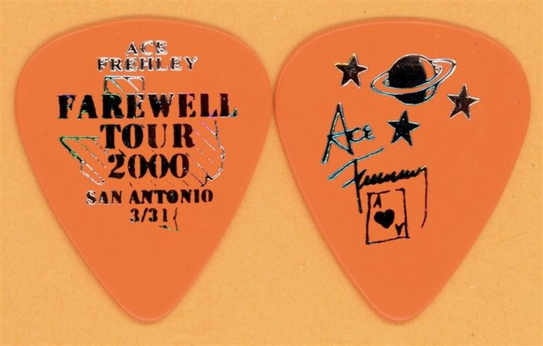 KISS 2000 Farewell Tour Ace Frehley Vintage Guitar Pick - San Antonio, TX