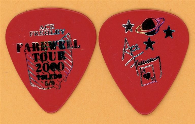 KISS 2000 Farewell Tour Ace Frehley Vintage Guitar Pick - Toledo, OH