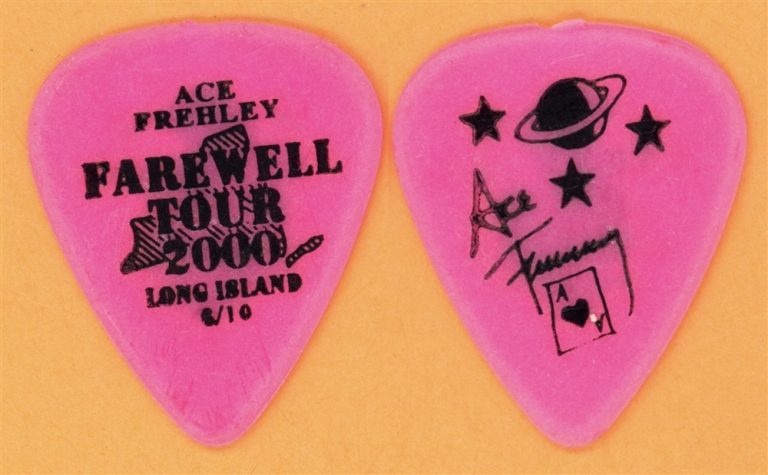 KISS 2000 Farewell Tour Ace Frehley Vintage Guitar Pick - Wantaugh, NY
