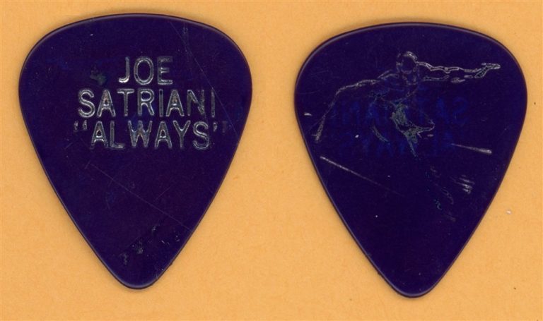 Joe Satriani Vintage Guitar Pick - 1987 Surfing with the Alien Tour - Purple