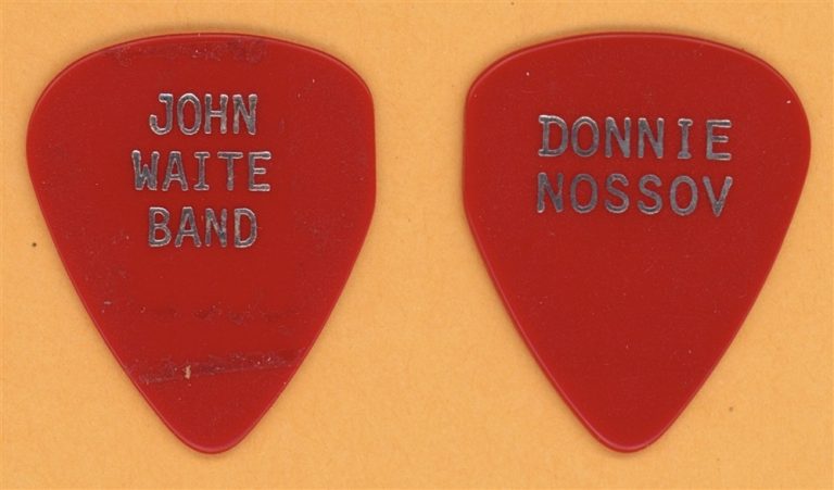 John Waite Band Donnie Nossov Vintage Guitar Pick - 1987 Rovers Return Tour