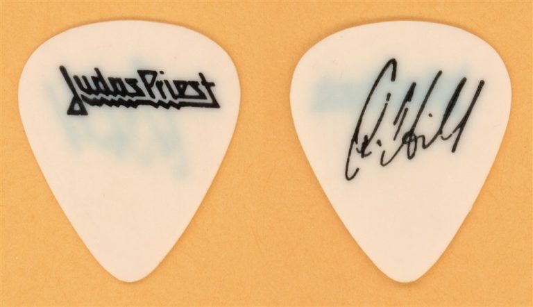 Judas Priest Ian Hill Vintage Guitar Pick - 1988 Ram it Down Tour