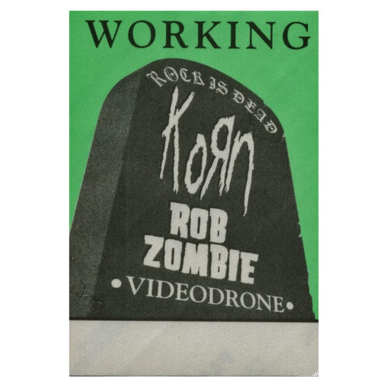 Korn 1999 Issues Concert Tour Working Backstage Pass