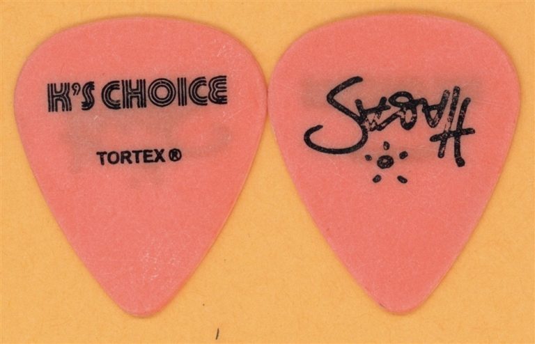 K's Choice Sarah Bettens Vintage Guitar Pick - 2000 Almost Happy Tour