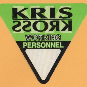Kris Kross 1992 Totally Krossed Out Concert Tour WORKING Backstage Pass
