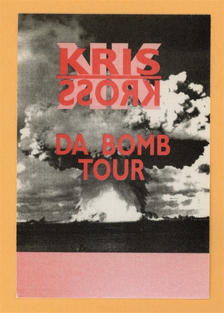 Kris Kross 1993 Da Bomb Concert Tour Backstage Pass