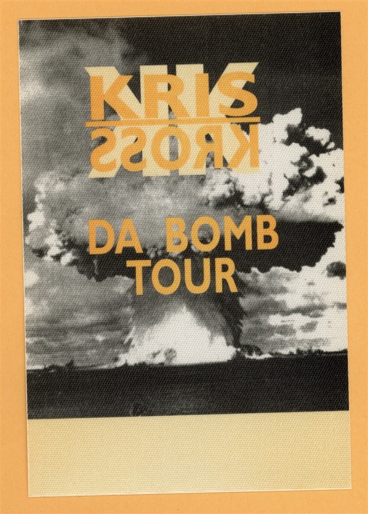 Kris Kross 1993 Da Bomb Concert Tour Backstage Pass