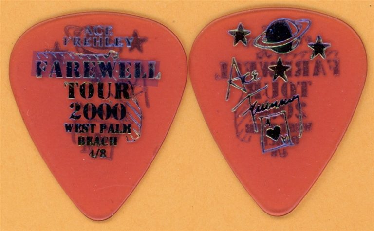 KISS 2000 Farewell Tour Ace Frehley Vintage Guitar Pick - West Palm Beach, FL