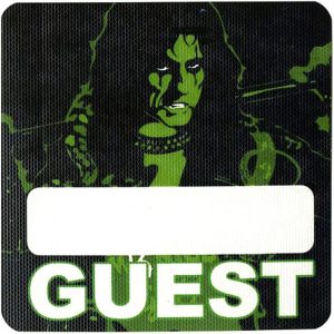Alice Cooper 2012 Welcome 2 My Nightmare Concert Tour Guest Backstage Pass