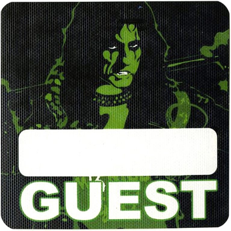 Alice Cooper 2012 Welcome 2 My Nightmare Concert Tour Guest Backstage Pass