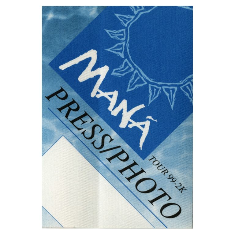 Mana 1999 Unplugged Concert Tour Press Backstage Pass