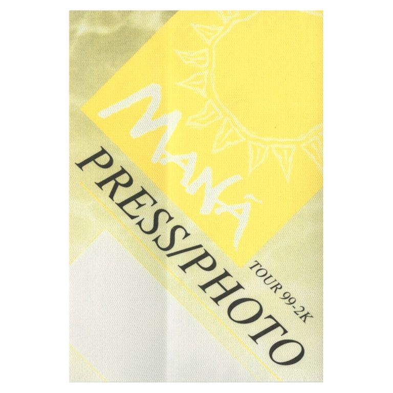 Mana 1999 Unplugged Concert Tour Press Backstage Pass