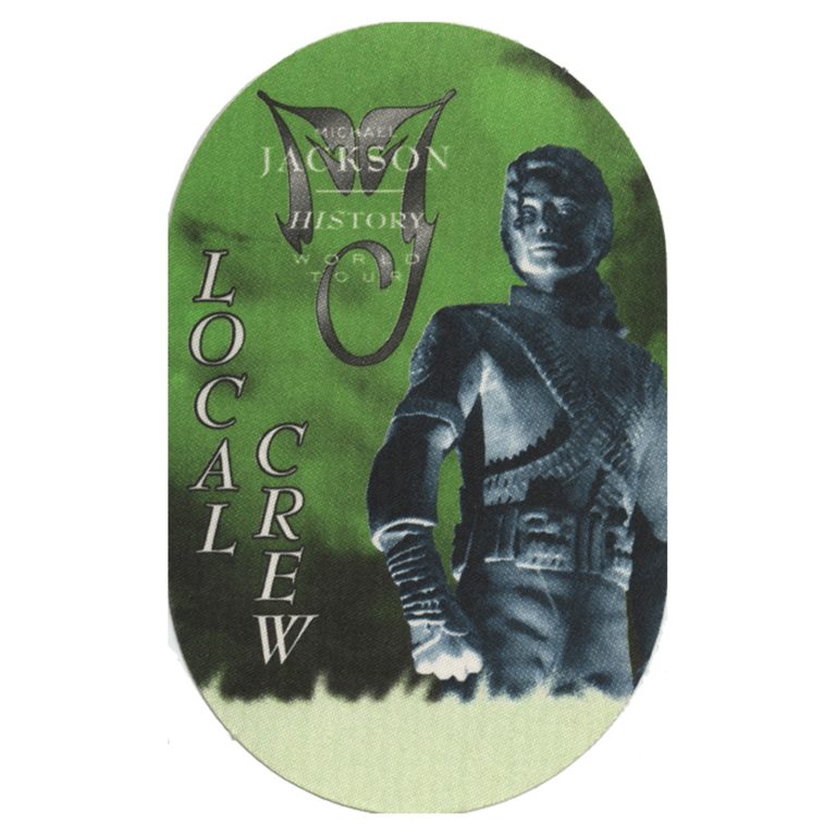 Michael Jackson 1996 History Concert Tour Local Crew Backstage Pass