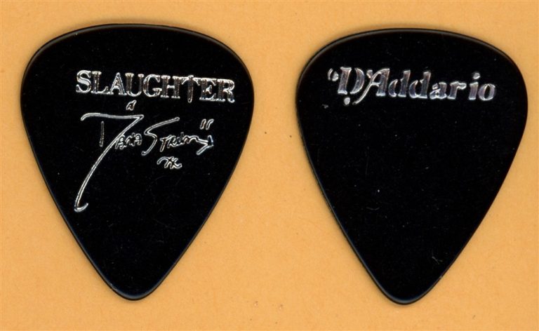 Slaughter Dana Strum Vintage Guitar Pick - 1995 Fear No Evil Tour
