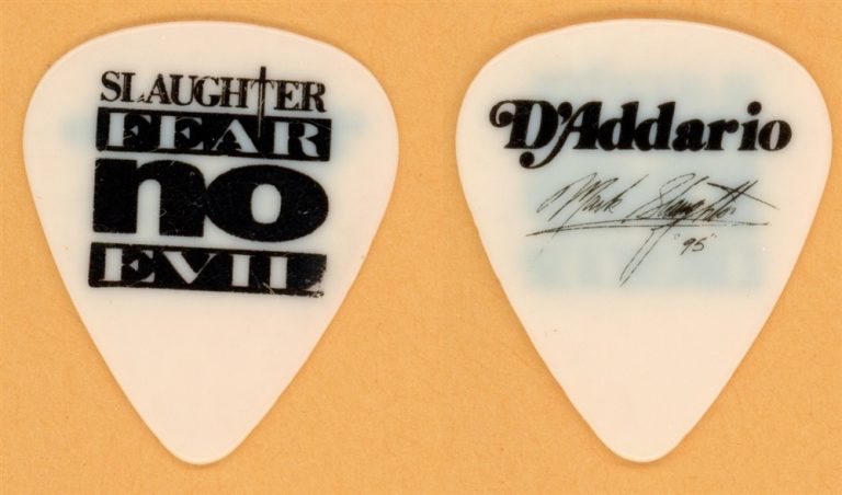 Slaughter Mark Slaughter Vintage Guitar Pick - 1995 Fear No Evil Tour