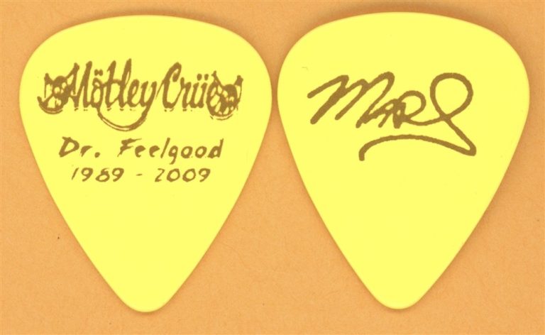 Motley Crue Mick Mars Vintage Guitar Pick - 2009 Dr. Feelgood 20th Tour
