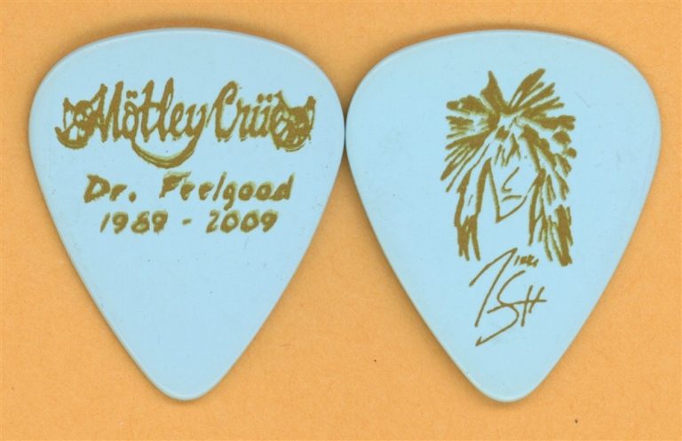 Motley Crue Nikki Sixx Vintage Guitar Pick - 2009 Dr. Feelgood 20th Tour