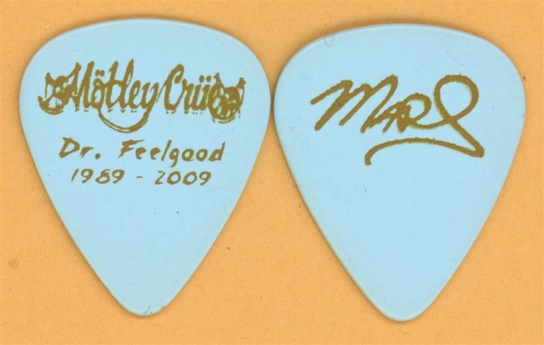 Motley Crue Mick Mars Vintage Guitar Pick - 2009 Dr. Feelgood 20th Tour